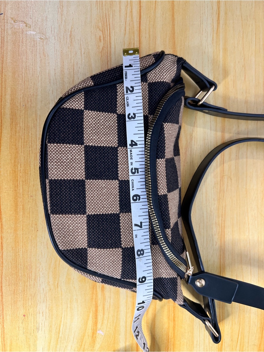 SHEIN Checkered Crossbody and Mini Wallet - Picture 6 of 12